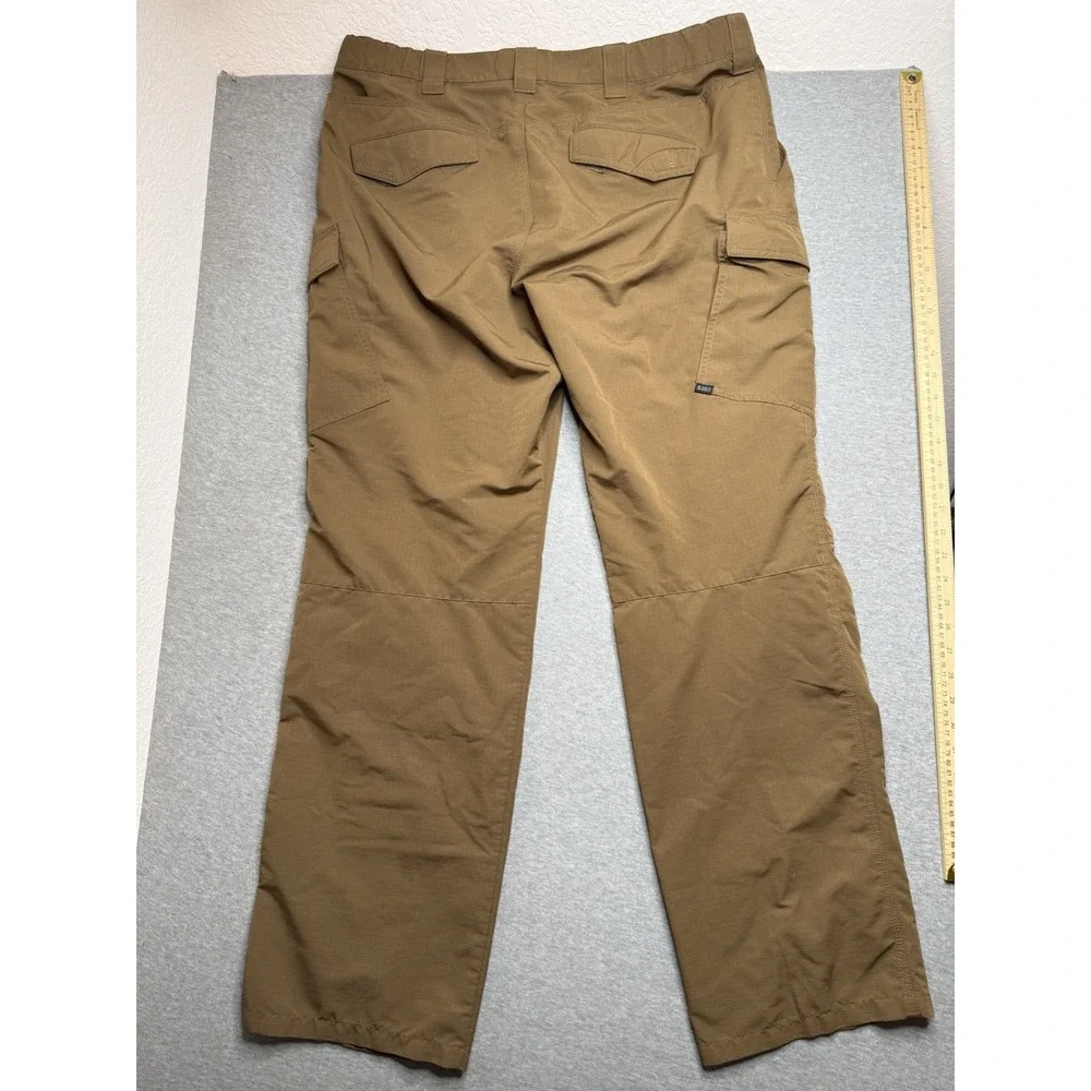 5.11 Tactical Mens 40x34 Cargo Pants Coyote Brown Ripstop Work Trousers
